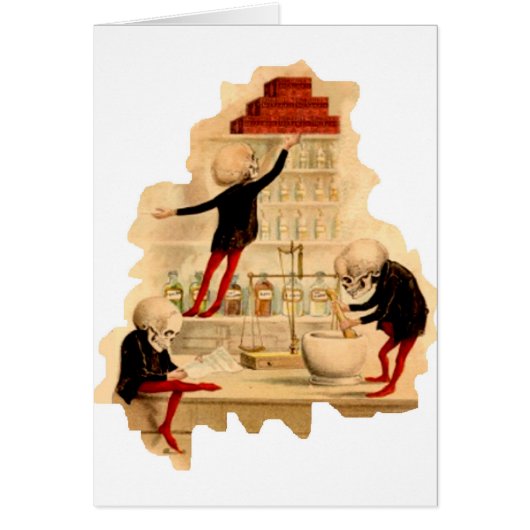 Mad Scientist Skeletons Cards (Front)