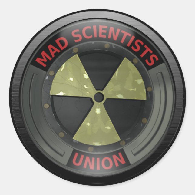 Mad Scientist Union Classic Round Sticker (Front)
