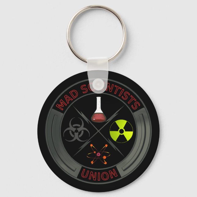 Mad Scientist Union Logo Keychain (Front)