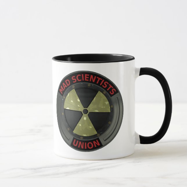 Mad Scientist Union Logo with Radioactive symbol Mug (Right)
