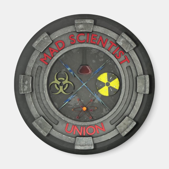 Mad Scientist Union Magnet (Front)