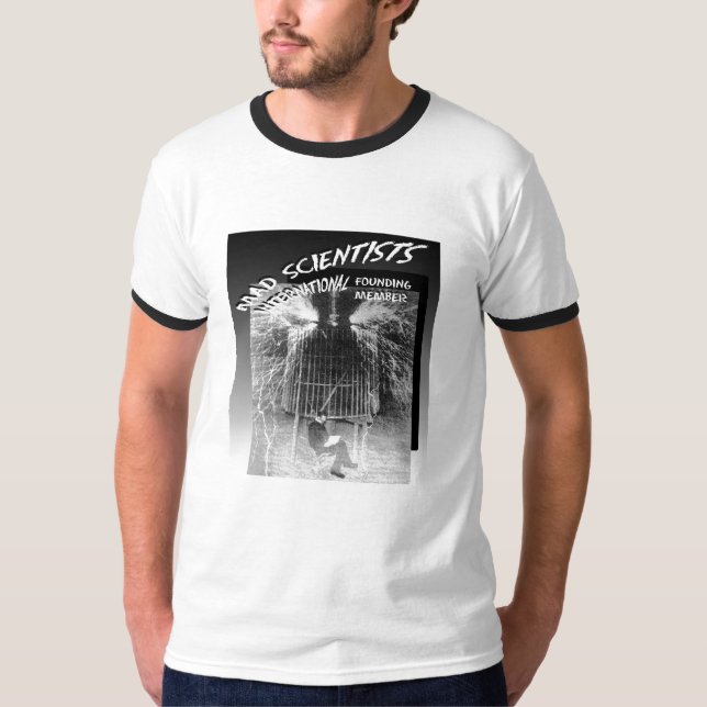 Mad Scientists International-Nicola Tesla T-Shirt (Front)