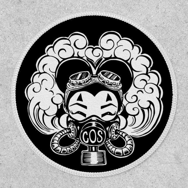 Mad Sindi White on Black Patch (Front)
