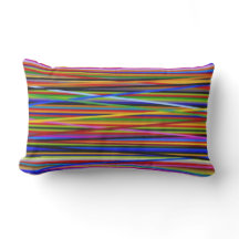 Mad Stripes 3 - Outdoor Accent Pillow - Lumbar