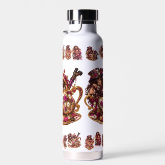 Mad Tea Party Hatter Girl Wonderland Party (Jana3) Water Bottle