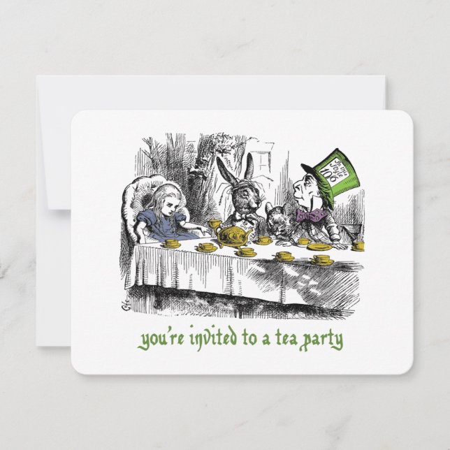 Mad Tea Party Invitations (Front)