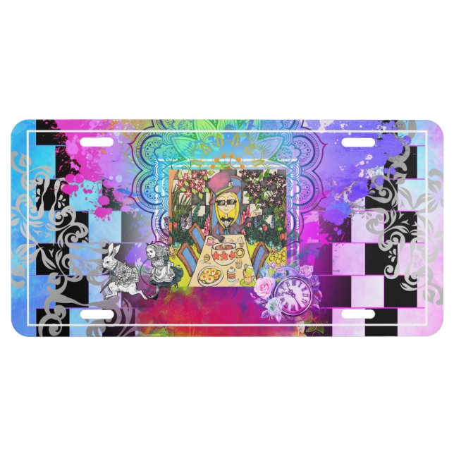 Mad Tea Party License Plate (Front)