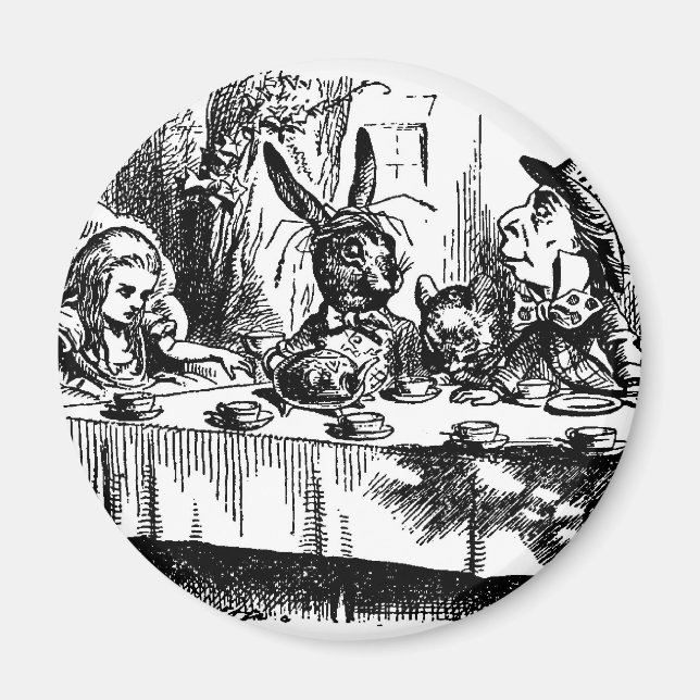 Mad Tea Party Magnet (Front)