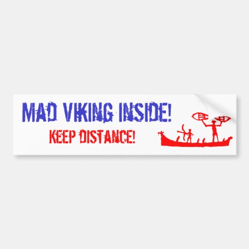 Mad Viking Bumper Sticker