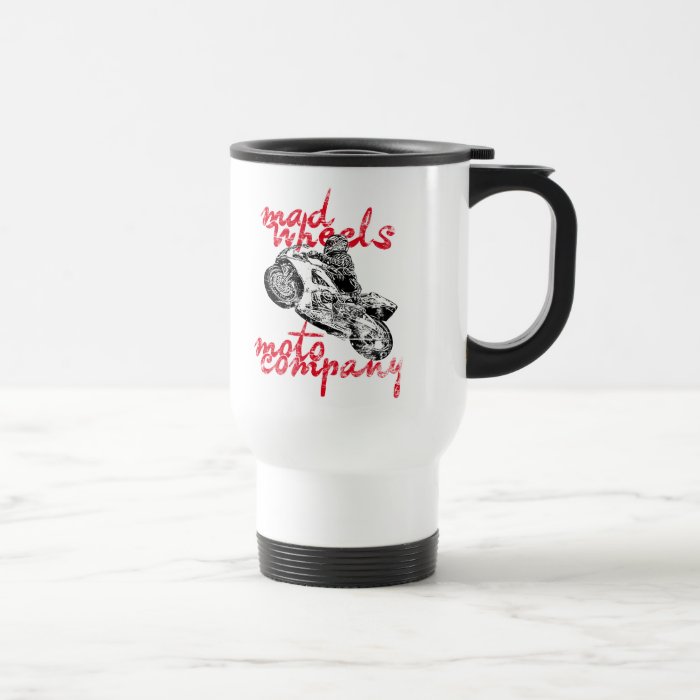 Mad wheels moto company coffee mugs