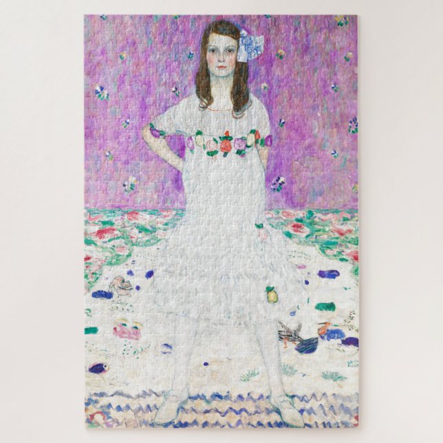 Mada Primavesi by Gustav Klimt Painting Artwork Jigsaw Puzzle (Vertical)