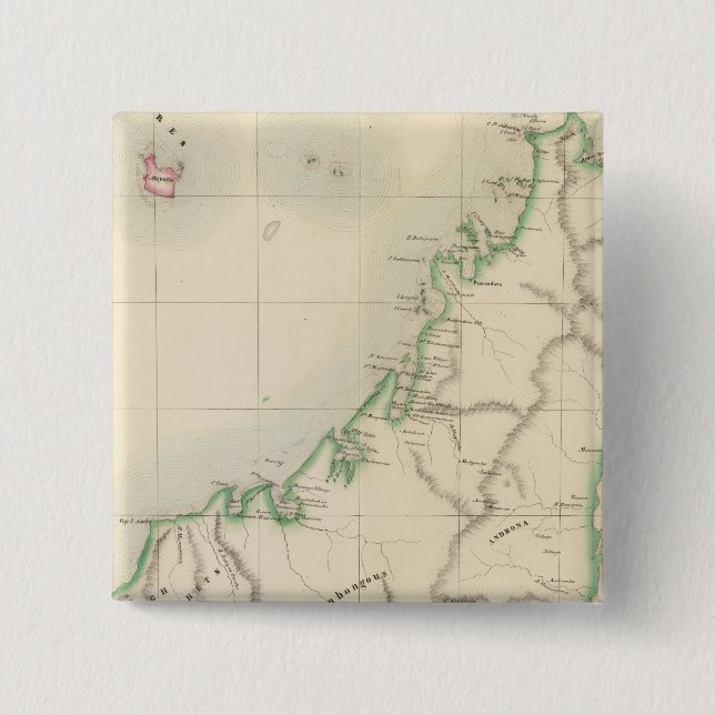 Madagascar Africa 55 Pinback Button (Front)