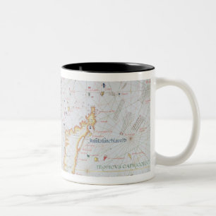 Madagascar and East African Coastline Two-Tone Coffee Mug