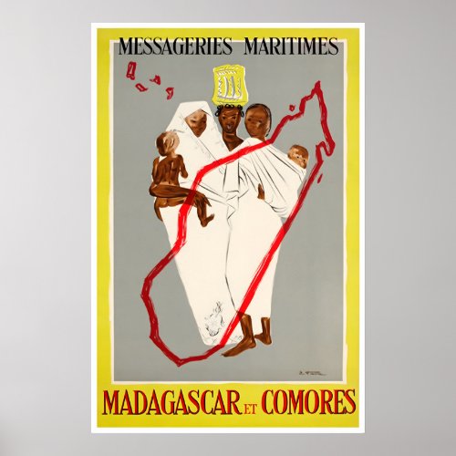 Madagascar Art Travel Poster Africa Print Home