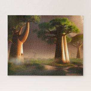 Madagascar Baobab Forest Fantasy   Jigsaw Puzzle
