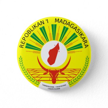 Madagascar Coat Of Arms Button