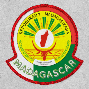 Madagascar Emblem with flag detail Patch
