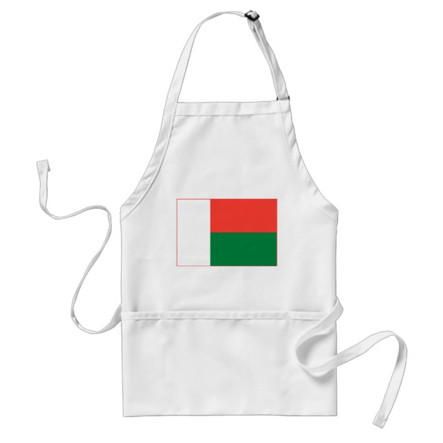 Madagascar Flag Adult Apron (Front)