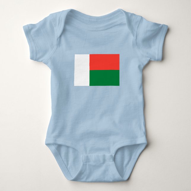 Madagascar Flag Baby Bodysuit (Front)