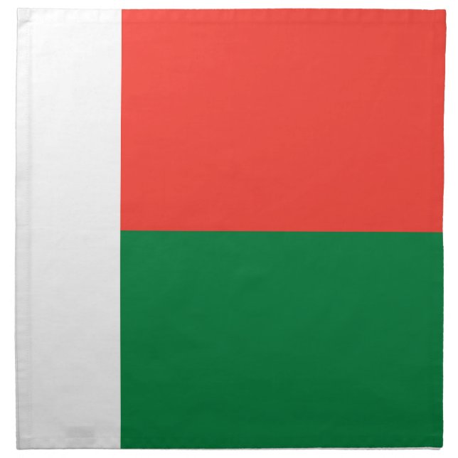 Madagascar flag cloth napkin (Front)