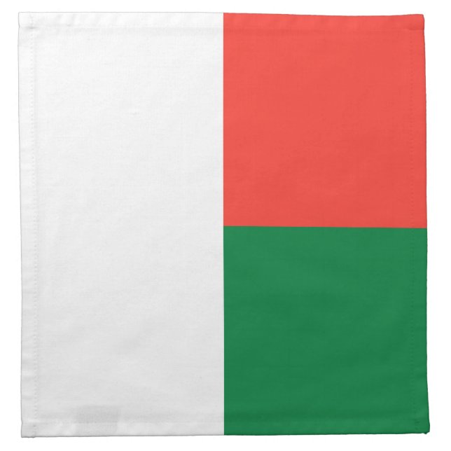 Madagascar Flag Cloth Napkin (Front)