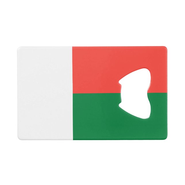 Madagascar Flag Credit Card Bottle Opener (Front (Horizontal))