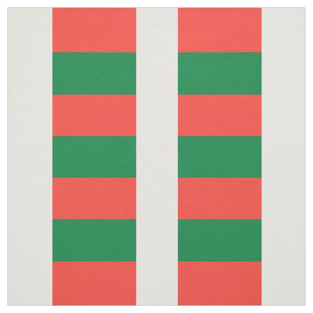 Madagascar Flag Fabric (Swatch)