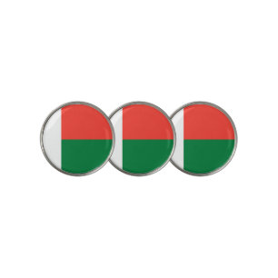 Madagascar flag golf ball marker