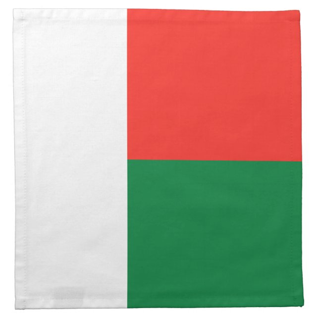 Madagascar Flag Napkin (Front)