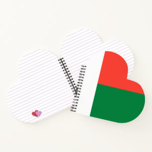 Madagascar flag notebook