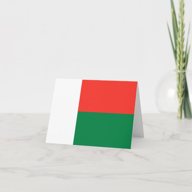 Madagascar Flag Notecard (Front)