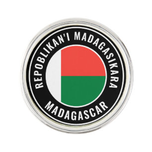 Madagascar Flag Patriotic Lapel Pin