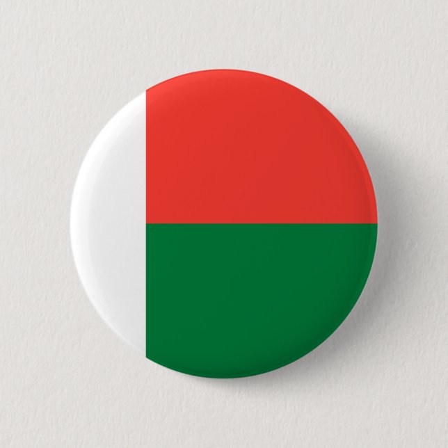 Madagascar Flag Pinback Button (Front)