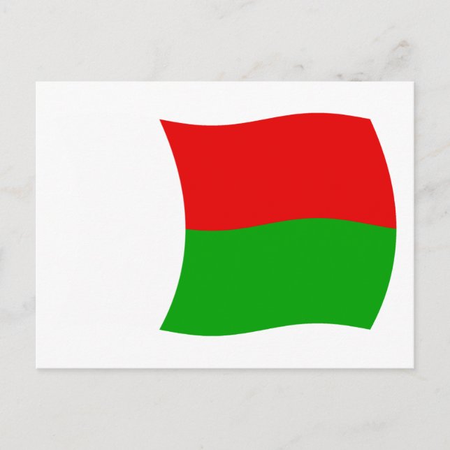 Madagascar Flag Postcard (Front)