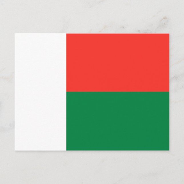 Madagascar Flag Postcard (Front)