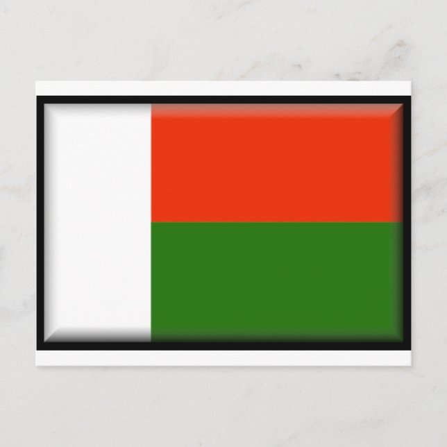 Madagascar Flag Postcard (Front)
