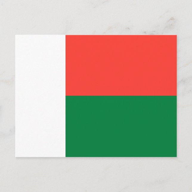 Madagascar Flag Postcard (Front)