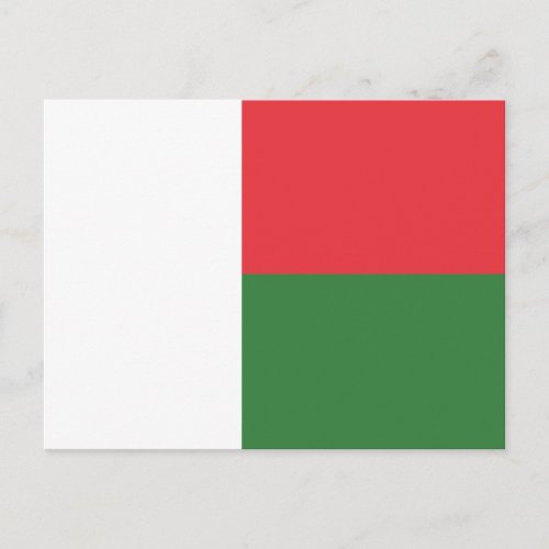 Madagascar Flag Postcard