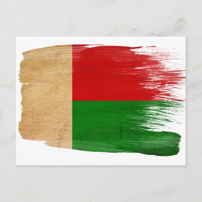 Madagascar Flag Postcards (Front)
