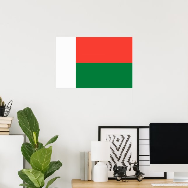 Madagascar flag poster (Home Office)