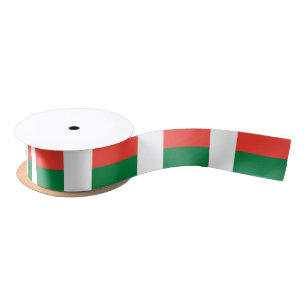 Madagascar Flag Satin Ribbon