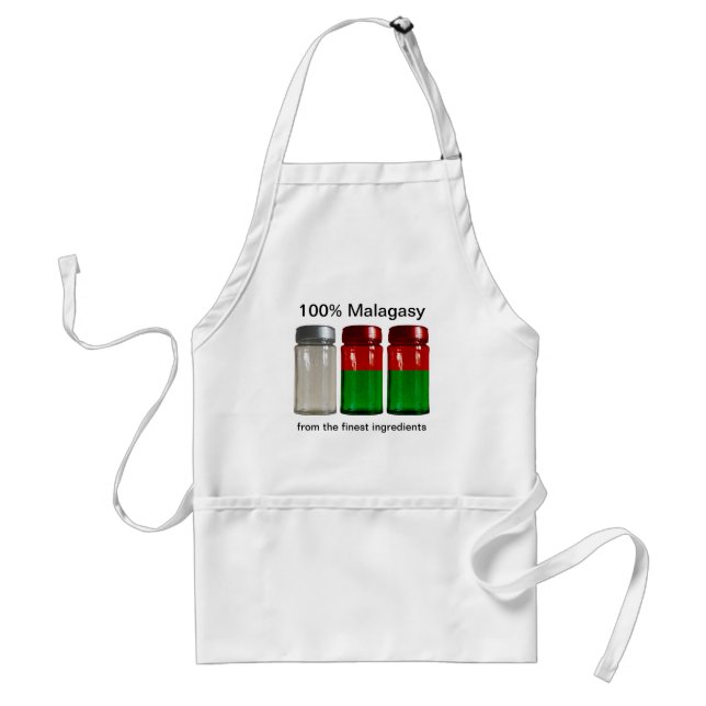 Madagascar Flag Spice Jars Apron (Front)
