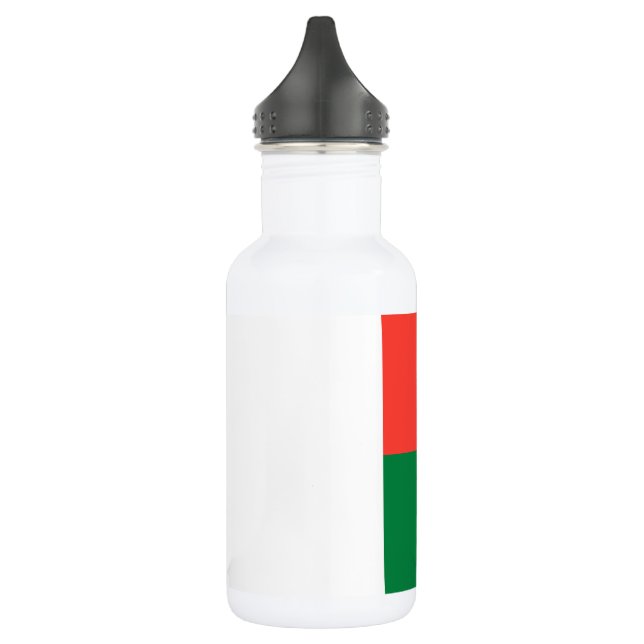 Madagascar Flag Stainless Steel Water Bottle (Left)