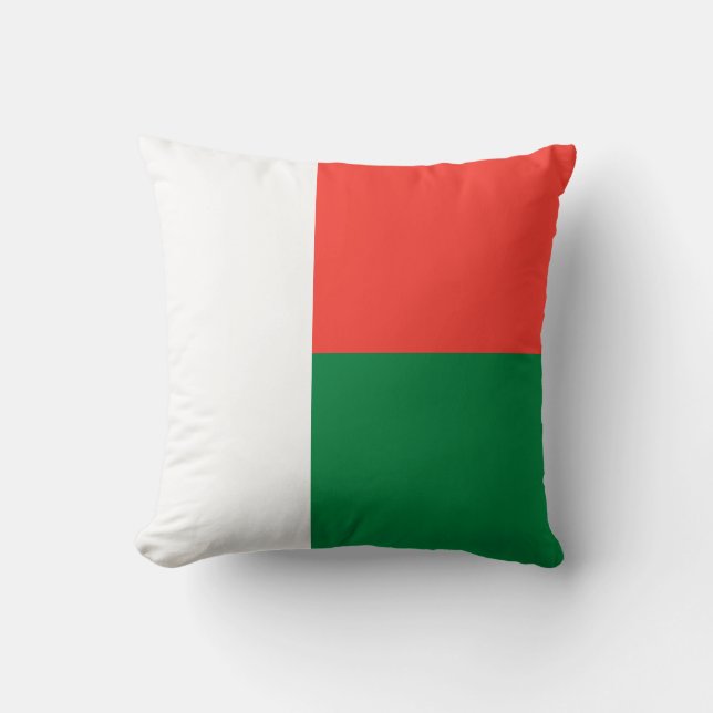Madagascar Flag Throw Pillow (Front)