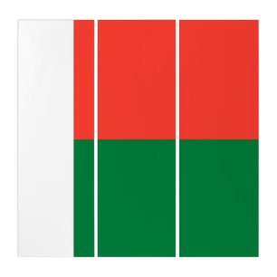 Madagascar flag triptych