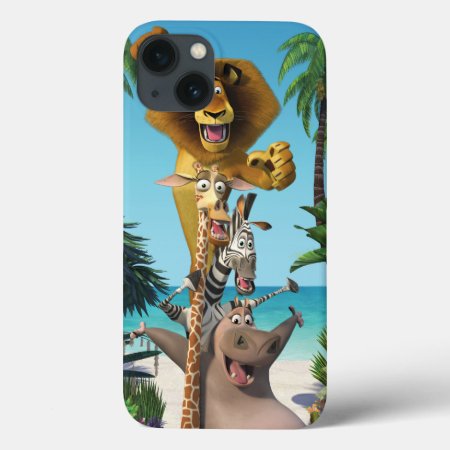 Madagascar Friends Support Iphone 13 Case