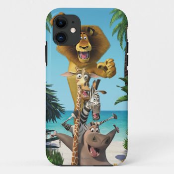Madagascar Friends Support Iphone 11 Case by madagascar at Zazzle