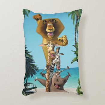 Madagascar Friends Support Decorative Pillow by madagascar at Zazzle
