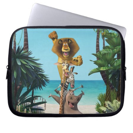 Madagascar Friends Support Laptop Sleeve