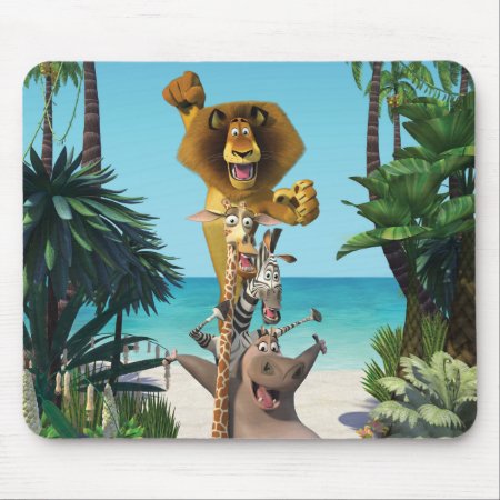 Madagascar Friends Support Mouse Pad